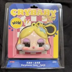 ポップマート　クライベイビー イヤホンケース　ゴールド　SHINY SHINY