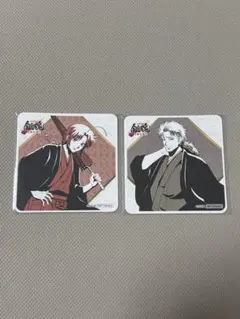 銀魂 春のぶらり旅 特典 線画 コースター 神威　阿伏兎セット