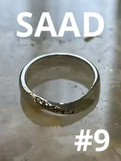 SAAD サード　925 K24 9号 ゴールドプレートリング　アラベスク