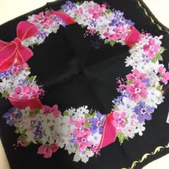 クリスチャンディオール花柄ハンカチ