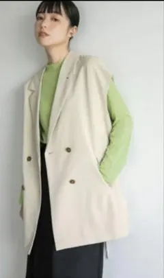 LOWRYS FARM ローリーズファーム　ベージュ　系　ベスト　ジレ　トレンチ