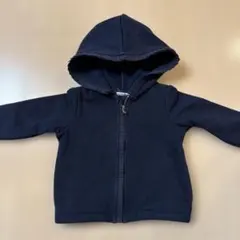 Jaccard フード付きネイビーパーカー 12M