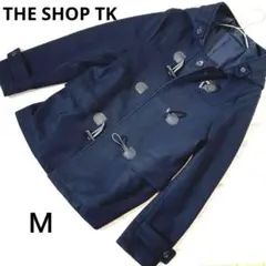 ザショップティーケー ダッフルコート メンズM ネイビー ウール混 冬アウター