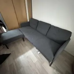IKEA 3人掛け L字型カウチソファ