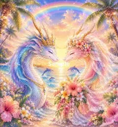 開運絵画 ❀笑龍シリーズ 無限∞九頭龍 - メルカリ