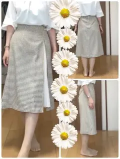 anysis 2way Aラインハイウエストスカート　プリーツ