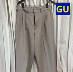 GU ツータックバギースラックス(チェック) セットアップ可能　Lサイズ