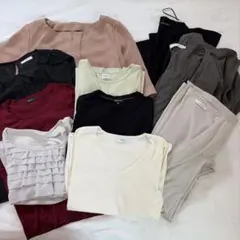 【セール】レディース トップス 10枚セット ブラウスカーディガン　ニット　M