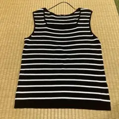 GU ボーダータンクトップ Lサイズ 黒白