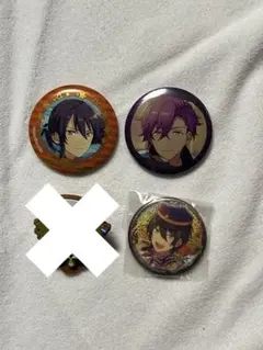 あんスタ缶バッジ　影方みか、アドニス、神崎颯馬
