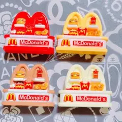 918*デコパーツ♡ハンバーガー屋さん M ミニチュア ガチャ詰めポーチ