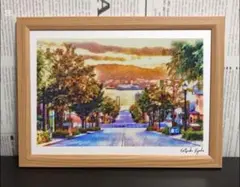 ジブリアート11魔女の宅急便より「GOT LAND」額装品 寸法33㎝×24