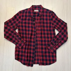 ZARA BOYS 赤黒チェック 長袖シャツ