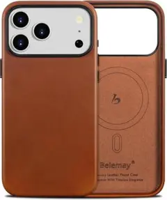 【新品未開封】Belemay iPhone 17 Pro用 高級本革ケース