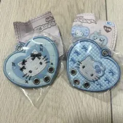 ハローキティ　刺繍カスタムキーホルダー　2個セット(デザインC、D)