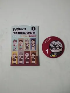ハイキュー‼︎ ジロリ ハイキュープラザ TD刺繍缶バッジB 北信介 ロフト