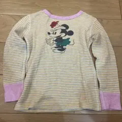 デニムダンガリー ミニーコラボ　130cm 薄手トレーナー