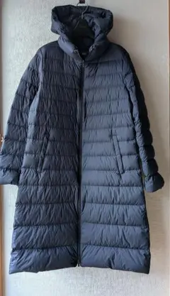 ユニクロ　ウルトラライトダウン　ロング　L　ネイビー