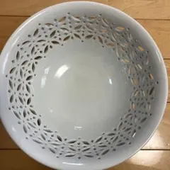 中村翠嵐 菓子器 白交趾 水玉透 白 金 菓子鉢 - メルカリ