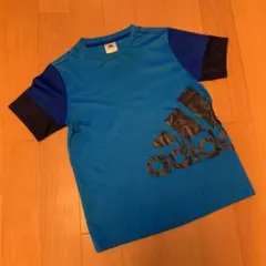 美品　adidas アディダス Tシャツ　150 青