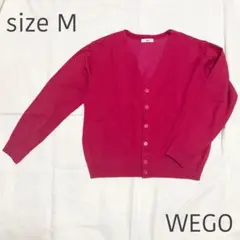 WEGO カーディガン ニットカーディガン セーター ピンク M 派手 メンズ
