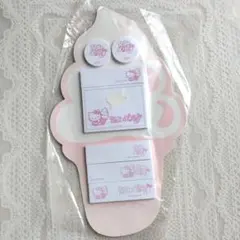 平成レトロ ハローキティ アイスクリーム型 付箋