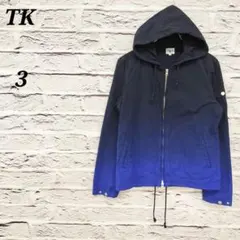 R4478 ティーケー【3】ジップアップパーカー ブルゾン ジャンバー コットン