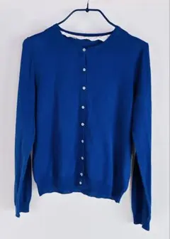 earth music&ecology 青 カーディガン Mサイズ