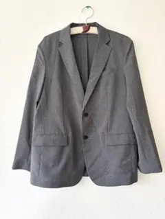 GU ウォッシャブル　テーラードジャケット　SW メンズXL グレー