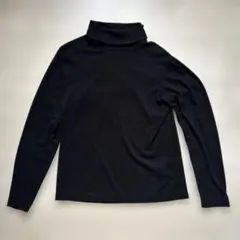 黒 タートルネック 長袖 ヒートテック UNIQLO