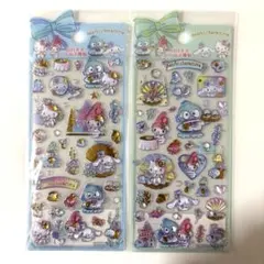 サンリオ 硬いシール 2枚セット 立体シール マーメイド ⑧