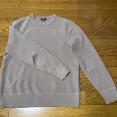 ユニクロ　ウォッシャブルストレッチミラノリブクルーネックセーター　メンズ　M