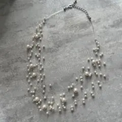 パールビーズ ネックレス