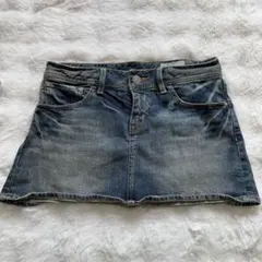 AZUL BY MOUSSY デニムミニスカート Y2K 27インチ ローライズのサムネイル
