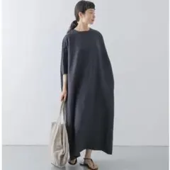 かぐれ リネンレーヨンワイドワンピース