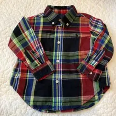 Ralph Lauren チェック柄シャツ　85センチ　クリスマス　18m