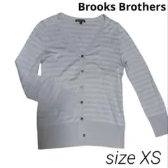 【Brooks Brothers】薄手カーディガン　グレー　ストライプ　美品
