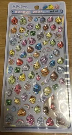 【正規品】しずくちゃん　ボンボンドロップシール　ミニ　しずくの森のなかまたち