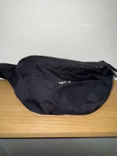 【美品】アニエスベー　 ブラック ボディバッグ
