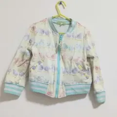 【美品】fafa 女児 鳥プリントジャケット 110センチ