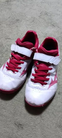 Mizuno トレーニングシューズ ホワイト/レッド　21cm