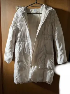 UNIQLO ダウンコレクション ダウンコート キッズ 150cm アイボリー