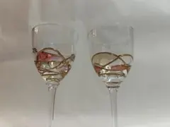 【新品未使用】ペアグラス　エトワル　ステンドグラス風　2個セット