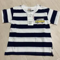petit main ストライプ Tシャツ　80
