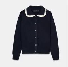 ZARA ピーターパンカラーニットジャケットのサムネイル