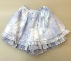 メゾピアノ　星座＆ユニコーン柄 キュロット フリル レース　１２０㎝