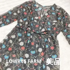 美品　LOWRYS FARM ローリーズファーム　シアーワンピース　花柄
