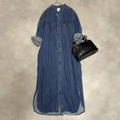 アーバンリサーチ Lee デニムシャツワンピース インディゴ コラボ