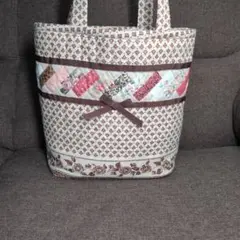 ハンドメイド、パッチワークのトートバッグ