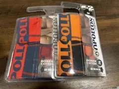 APOLLON ボクサーパンツ Mサイズ　4枚セット　(赤×2・オレンジ×2)のサムネイル